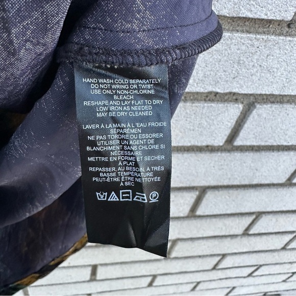 By Anthropologie The Tilda Velvet Slip Skirt Dar Turquoise Abstract - Picture 8 of 12